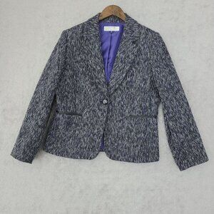 Tahari Arthur S. Levine Petite 12P Womens Tweed Blazer Jacket   JPT